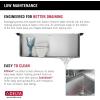 imageDELTA FAUCET Delta Lenta 32inch Undermount 16 Gauge Stainless Steel Double Bowl Kitchen Sink with Accessories 95303432D6SS Satin 32 Inch  Double Bowl25in