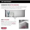 imageDELTA FAUCET Delta Lenta 32inch Undermount 16 Gauge Stainless Steel Double Bowl Kitchen Sink with Accessories 95303432D6SS Satin 32 Inch  Double Bowl26 Inch