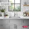 imageDELTA FAUCET Delta Lenta 32inch Undermount 16 Gauge Stainless Steel Double Bowl Kitchen Sink with Accessories 95303432D6SS Satin 32 Inch  Double Bowl23 inch