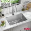 imageDELTA FAUCET Delta Lenta 32inch Undermount 16 Gauge Stainless Steel Double Bowl Kitchen Sink with Accessories 95303432D6SS Satin 32 Inch  Double Bowl26 Inch