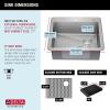 imageDELTA FAUCET Delta Lenta 32inch Undermount 16 Gauge Stainless Steel Double Bowl Kitchen Sink with Accessories 95303432D6SS Satin 32 Inch  Double Bowl25in
