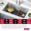 imageDELTA FAUCET Delta Lenta 32inch Undermount 16 Gauge Stainless Steel Double Bowl Kitchen Sink with Accessories 95303432D6SS Satin 32 Inch  Double Bowl32 Inch  Double Bowl