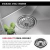 imageDELTA FAUCET Delta Lenta 32inch Undermount 16 Gauge Stainless Steel Double Bowl Kitchen Sink with Accessories 95303432D6SS Satin 32 Inch  Double Bowl32 Inch  Double Bowl