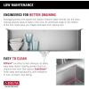 imageDELTA FAUCET Delta Lenta 32inch Undermount 16 Gauge Stainless Steel Double Bowl Kitchen Sink with Accessories 95303432D6SS Satin 32 Inch  Double Bowl32 Inch