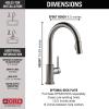 imageDelta 9159ARDST Standard Pull Arctic StainlessBlack Stainless