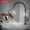 imageDelta 9159ARDST Standard Pull Arctic StainlessBlack Stainless