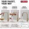 imageDelta 9159ARDST Standard Pull Arctic StainlessChampagne Bronze