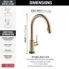 imageDelta 9159ARDST Standard Pull Arctic StainlessChampagne Bronze