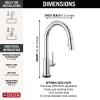imageDelta 9159ARDST Standard Pull Arctic StainlessChrome