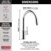 imageDelta 9159ARDST Standard Pull Arctic StainlessChrome