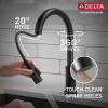 imageDelta 9159ARDST Standard Pull Arctic StainlessMatte Black