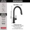 imageDelta 9159ARDST Standard Pull Arctic StainlessMatte Black