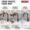 imageDelta 9159ARDST Standard Pull Arctic StainlessMatte Black