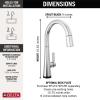 imageDelta Faucet Monrovia Touchless Kitchen Faucet with Touch Technology Brushed Nickel Kitchen Sink Faucet with Pull Down Sprayer Lumicoat Arctic Stainless 9191TLARPRDSTLumicoat Chrome