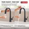 imageDelta Faucet Monrovia Touchless Kitchen Faucet with Touch Technology Brushed Nickel Kitchen Sink Faucet with Pull Down Sprayer Lumicoat Arctic Stainless 9191TLARPRDSTMatte Black