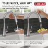imageDelta Faucet Monrovia Touchless Kitchen Faucet with Touch Technology Brushed Nickel Kitchen Sink Faucet with Pull Down Sprayer Lumicoat Arctic Stainless 9191TLARPRDSTLumicoat Arctic Stainless