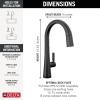 imageDelta Faucet Monrovia Touchless Kitchen Faucet with Touch Technology Brushed Nickel Kitchen Sink Faucet with Pull Down Sprayer Lumicoat Arctic Stainless 9191TLARPRDSTMatte Black
