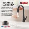 imageDelta Faucet Monrovia Touchless Kitchen Faucet with Touch Technology Brushed Nickel Kitchen Sink Faucet with Pull Down Sprayer Lumicoat Arctic Stainless 9191TLARPRDSTMatte Black