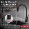imageDelta Faucet Monrovia Touchless Kitchen Faucet with Touch Technology Brushed Nickel Kitchen Sink Faucet with Pull Down Sprayer Lumicoat Arctic Stainless 9191TLARPRDSTMatte Black