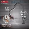 imageDelta Faucet Monrovia Touchless Kitchen Faucet with Touch Technology Brushed Nickel Kitchen Sink Faucet with Pull Down Sprayer Lumicoat Arctic Stainless 9191TLARPRDSTLumicoat Arctic Stainless