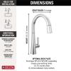 imageDelta Faucet Monrovia Touchless Kitchen Faucet with Touch Technology Brushed Nickel Kitchen Sink Faucet with Pull Down Sprayer Lumicoat Arctic Stainless 9191TLARPRDSTLumicoat Chrome