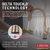 imageDelta Faucet Monrovia Touchless Kitchen Faucet with Touch Technology Brushed Nickel Kitchen Sink Faucet with Pull Down Sprayer Lumicoat Arctic Stainless 9191TLARPRDSTLumicoat Champagne Bronze