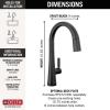 imageDelta Faucet Monrovia Touchless Kitchen Faucet with Touch Technology Brushed Nickel Kitchen Sink Faucet with Pull Down Sprayer Lumicoat Arctic Stainless 9191TLARPRDSTMatte Black