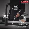 imageDelta Faucet Monrovia Touchless Kitchen Faucet with Touch Technology Brushed Nickel Kitchen Sink Faucet with Pull Down Sprayer Lumicoat Arctic Stainless 9191TLARPRDSTMatte Black