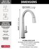 imageDelta Faucet Monrovia Touchless Kitchen Faucet with Touch Technology Brushed Nickel Kitchen Sink Faucet with Pull Down Sprayer Lumicoat Arctic Stainless 9191TLARPRDSTLumicoat Arctic Stainless