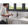imageDelta Faucet Nicoli USpout Kitchen Faucet with Pull Down Sprayer Champagne Gold Kitchen Sink Faucet Modern Kitchen Faucet Single Hole Kitchen Faucet Champagne Bronze 19868LFCZMatte Black  Champagne Bronze