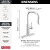 imageDelta Faucet Nicoli USpout Kitchen Faucet with Pull Down Sprayer Champagne Gold Kitchen Sink Faucet Modern Kitchen Faucet Single Hole Kitchen Faucet Champagne Bronze 19868LFCZChrome