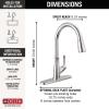 imageDelta Faucet Westville Brushed Nickel Kitchen Faucet Kitchen Faucets with Pull Down Sprayer Kitchen Sink Faucet Faucet for Kitchen Sink Magnetic Docking Spray Head Arctic Stainless 9110ARDSTChrome