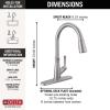 imageDelta Faucet Westville Brushed Nickel Kitchen Faucet Kitchen Faucets with Pull Down Sprayer Kitchen Sink Faucet Faucet for Kitchen Sink Magnetic Docking Spray Head Arctic Stainless 9110ARDSTArctic Stainless