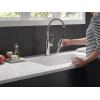 imageDelta Theodora Pro Style Commercial Kitchen Faucet with Pull Down Sprayer Single Hole Matte Black Kitchen Sink Faucet Single Handle Matte Black 18804ZBLDSTChrome