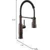 imageDelta Theodora Pro Style Commercial Kitchen Faucet with Pull Down Sprayer Single Hole Matte Black Kitchen Sink Faucet Single Handle Matte Black 18804ZBLDSTVenetian Bronze