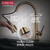 imageTouch2O Technology Kitchen Faucet with Touchless TechnologyChampagne Bronze