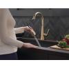 imageTouch2O Technology Kitchen Faucet with Touchless TechnologyChampagne Bronze