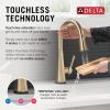 imageTouch2O Technology Kitchen Faucet with Touchless TechnologyChampagne Bronze