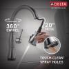 imageTouch2O Technology Kitchen Faucet with Touchless TechnologyLumicoat Arctic Stainless