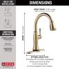 imageTouch2O Technology Kitchen Faucet with Touchless TechnologyLumicoat Champagne Bronze