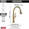 imageTouch2O Technology Kitchen Faucet with Touchless TechnologyLumicoat Champagne Bronze
