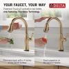 imageTouch2O Technology Kitchen Faucet with Touchless TechnologyLumicoat Champagne Bronze