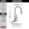 imageTouch2O Technology Kitchen Faucet with Touchless TechnologySpotShield Stainless
