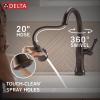 imageTouch2O Technology Kitchen Faucet with Touchless TechnologyVenetian Bronze