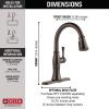 imageTouch2O Technology Kitchen Faucet with Touchless TechnologyVenetian Bronze