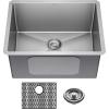 imageDELTA FAUCET Delta Lenta 32inch Undermount 16 Gauge Stainless Steel Double Bowl Kitchen Sink with Accessories 95303432D6SS Satin 32 Inch  Double Bowl24 Inch