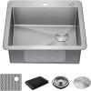 imageDELTA FAUCET Delta Lenta 32inch Undermount 16 Gauge Stainless Steel Double Bowl Kitchen Sink with Accessories 95303432D6SS Satin 32 Inch  Double Bowl25in