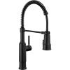 imageDelta Theodora Pro Style Commercial Kitchen Faucet with Pull Down Sprayer Single Hole Matte Black Kitchen Sink Faucet Single Handle Matte Black 18804ZBLDSTMatte Black
