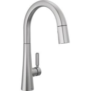 imageDelta Faucet Monrovia Touchless Kitchen Faucet with Touch Technology Brushed Nickel Kitchen Sink Faucet with Pull Down Sprayer Lumicoat Arctic Stainless 9191TLARPRDSTLumicoat Arctic Stainless