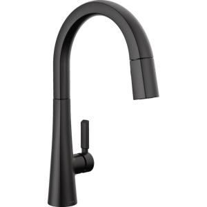 imageDelta Faucet Monrovia Touchless Kitchen Faucet with Touch Technology Brushed Nickel Kitchen Sink Faucet with Pull Down Sprayer Lumicoat Arctic Stainless 9191TLARPRDSTMatte Black